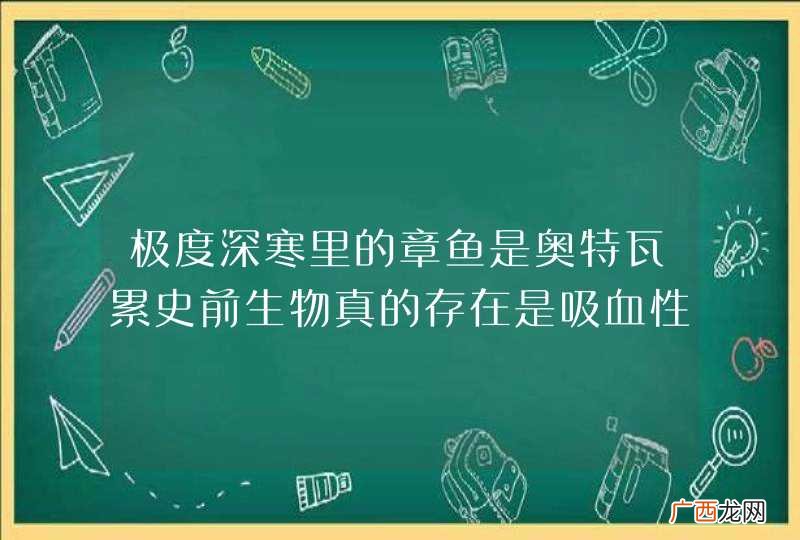 极度深寒里的章鱼是奥特瓦累史前生物真的存在是吸血性动物现在可能已经绝迹 但是如果深海潜泳遇到该怎么办