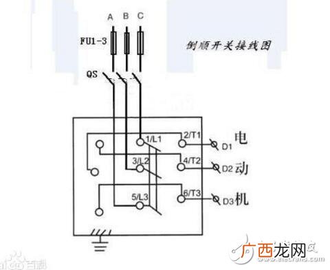 倒顺开关怎么接线,按钮倒顺开关怎么接线方法？