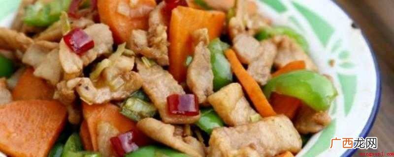 猪肉片下锅,翻炒匀即可出锅 红薯炒肉怎么做