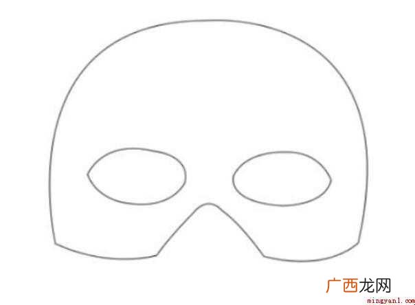 如何画面具简笔画