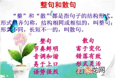 什么是整句散句它们各有什么作用,散句整句区别？
