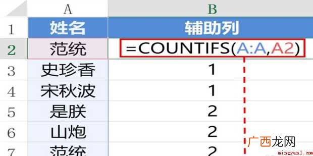 excel如何分别统计某列重复及不重复数据的个数