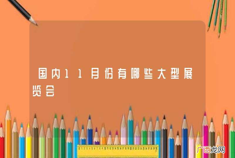 国内11月份有哪些大型展览会
