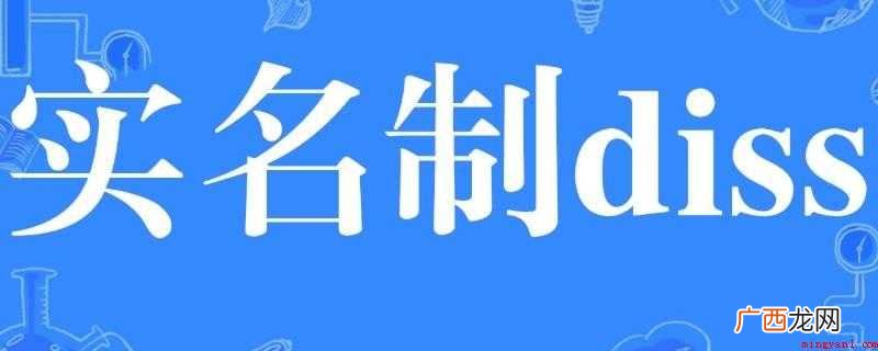 实名制diss是什么意思