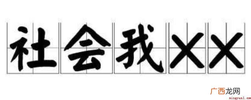 社会我XX是什么意思