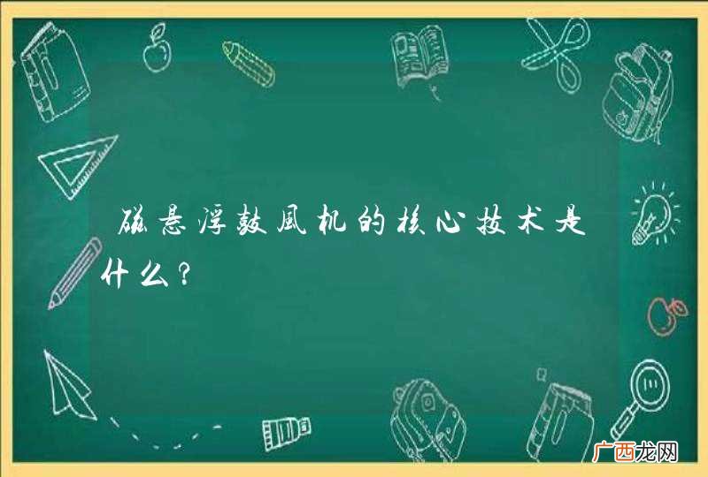 磁悬浮鼓风机的核心技术是什么?
