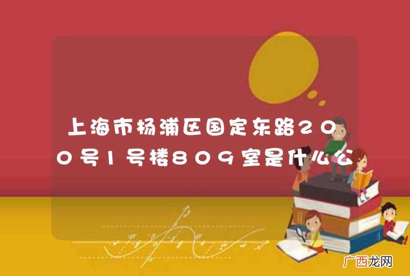 上海市杨浦区国定东路200号1号楼809室是什么公司