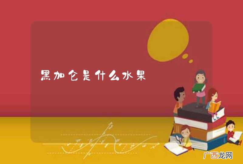 黑加仑是什么水果