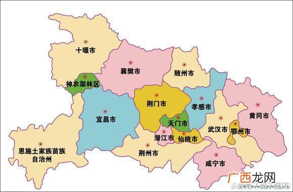 湖北省行政区划图,湖北省身份证前三位？