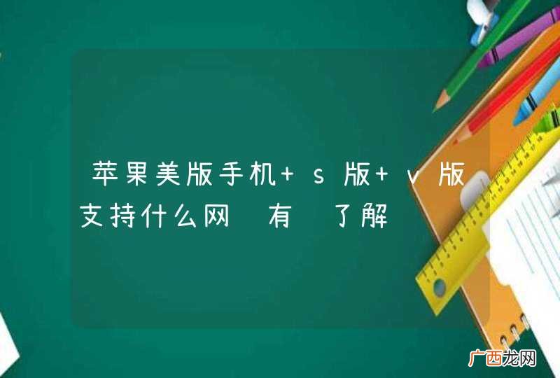苹果美版手机 s版 v版支持什么网络有谁了解
