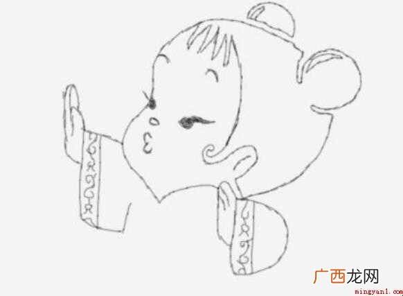 简笔画年画娃娃是怎么画的