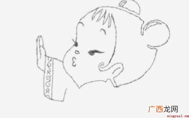 简笔画年画娃娃是怎么画的