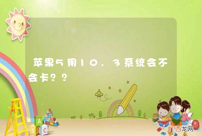 苹果5用10.3系统会不会卡？？