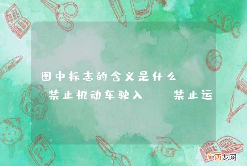 图中标志的含义是什么？A、禁止机动车驶入B、禁止运输危险品车辆驶入C、禁止载货汽车驶入D、禁止小型车辆驶入_答案是B