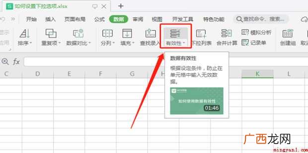 如何在WPS表格中快速设置多个下拉选项