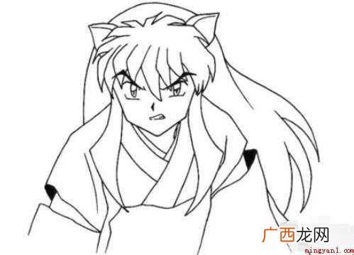 犬夜叉的简笔画怎么画