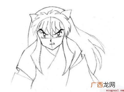 犬夜叉的简笔画怎么画