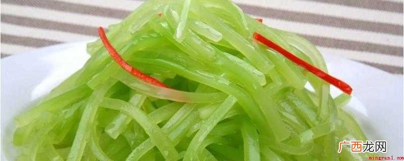 凉拌莴笋丝的做法