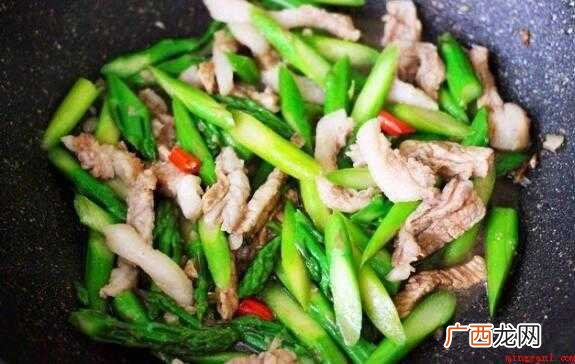 芦笋炒肉怎么炒