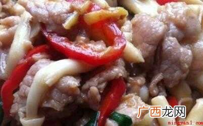 简易美味可口的小菇炒肉片 小菇怎么炒