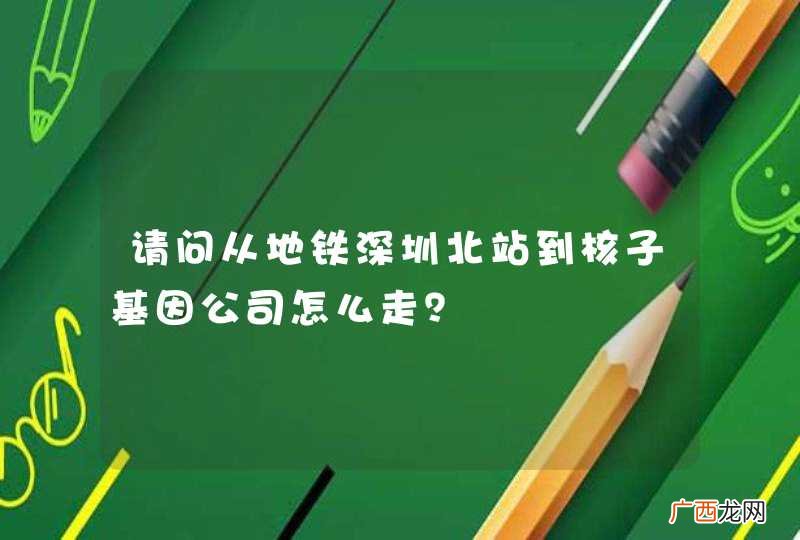 请问从地铁深圳北站到核子基因公司怎么走？