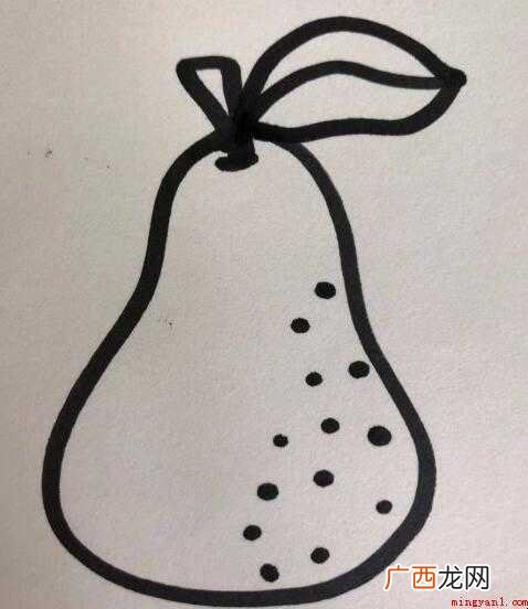 梨子的简笔画怎么画