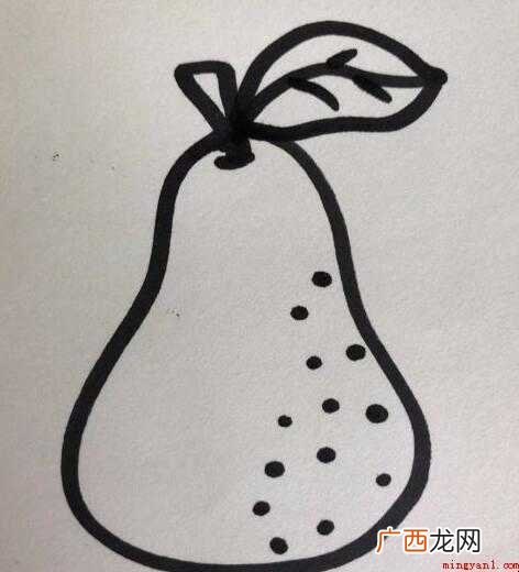 梨子的简笔画怎么画