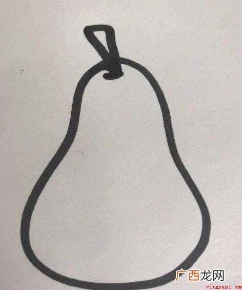 梨子的简笔画怎么画