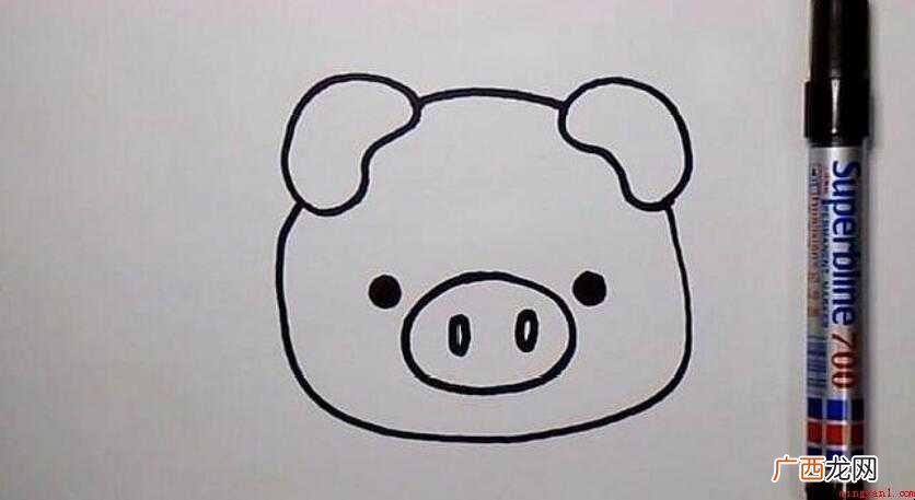 哄孩子开心,简笔画画小猪怎么画 猪头简笔画怎么画