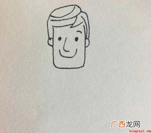 爸爸简笔画怎么画 绘画爸爸帅气阳光发型 爸爸简笔画怎么画