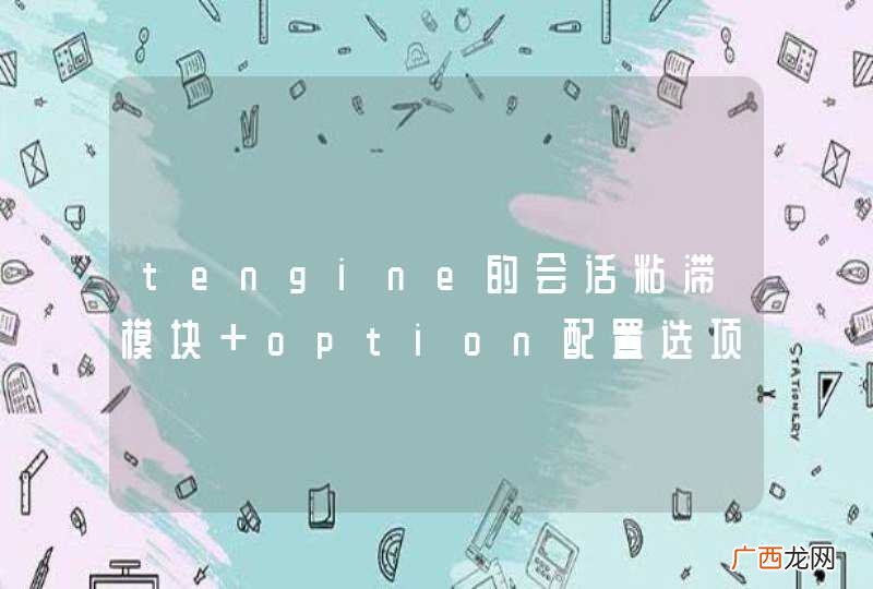 tengine的会话粘滞模块 option配置选项具体有什么用处呢？