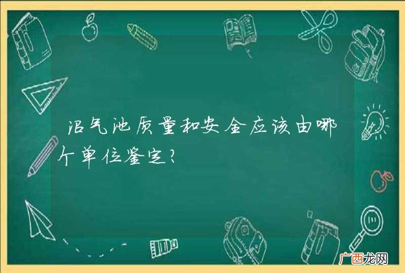 沼气池质量和安全应该由哪个单位鉴定？