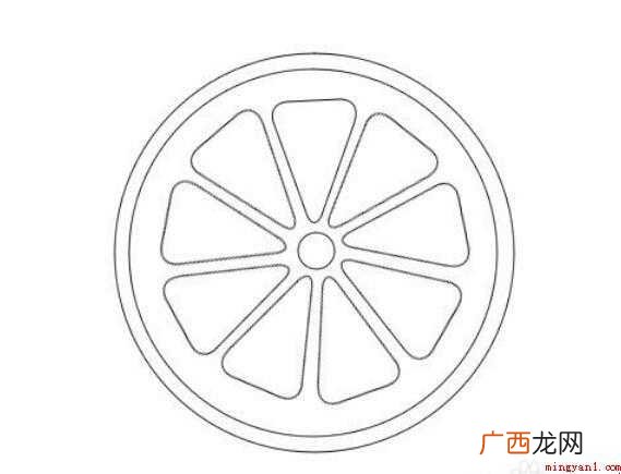 如何画橙子简笔画
