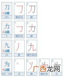 关于力字的笔画顺序,势力的笔顺？
