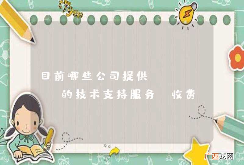 收费 目前哪些公司提供Tomcat的技术支持服务