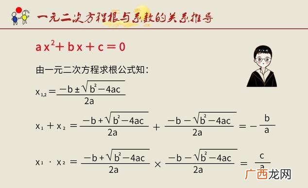 根与系数的关系公式是什么,根与系数的关系推导公式？