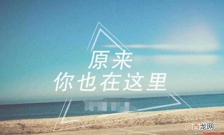 原来你也在这里的歌词是什么 《原来你也在这里》的歌词是什么