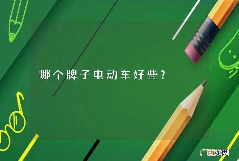 哪个牌子电动车好些？