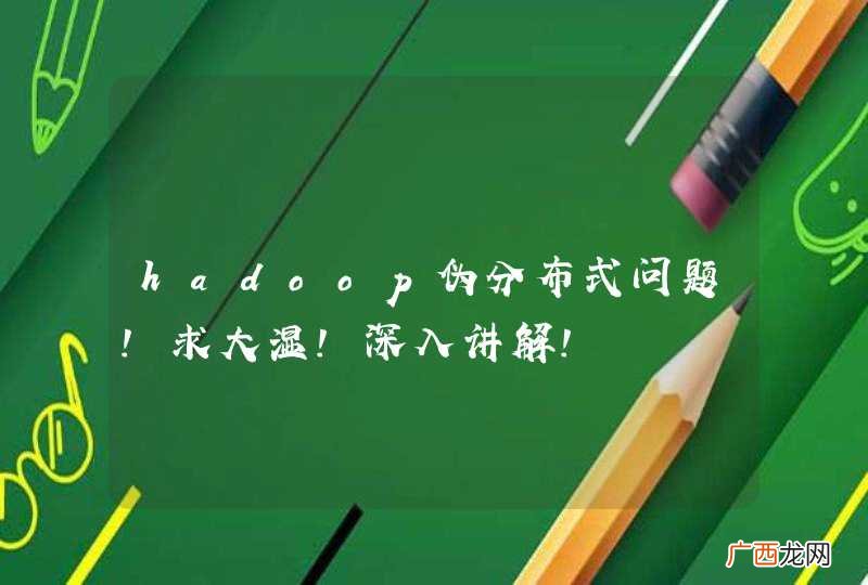 hadoop伪分布式问题！求大湿！深入讲解！