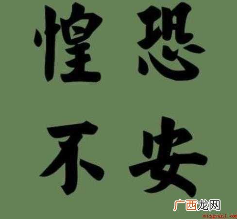 《汉书·李广苏建传》关于惶恐的意思是什么 惶恐的意思是什么