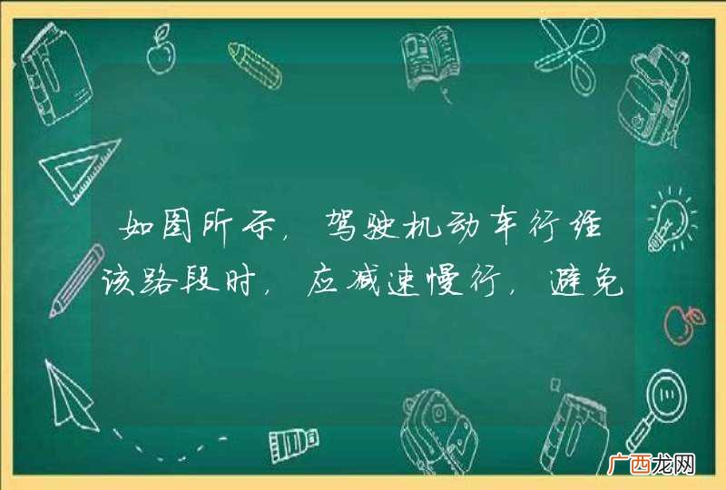 如图所示，驾驶机动车行经该路段时，应减速慢行，避免因眩目导致的交通事故。_答案是对