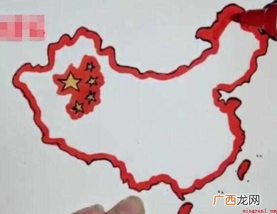 中国地图简笔画怎么画