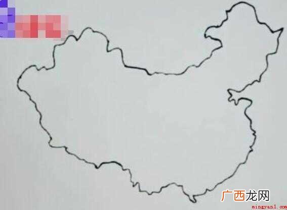 中国地图简笔画怎么画