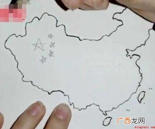 中国地图简笔画怎么画