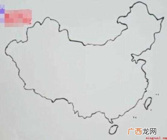 中国地图简笔画怎么画