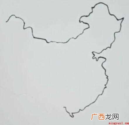 中国地图简笔画怎么画
