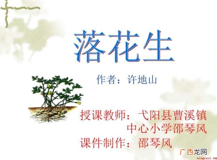 《落花生》的作者是谁_娱乐频道 《落花生》的作者是谁