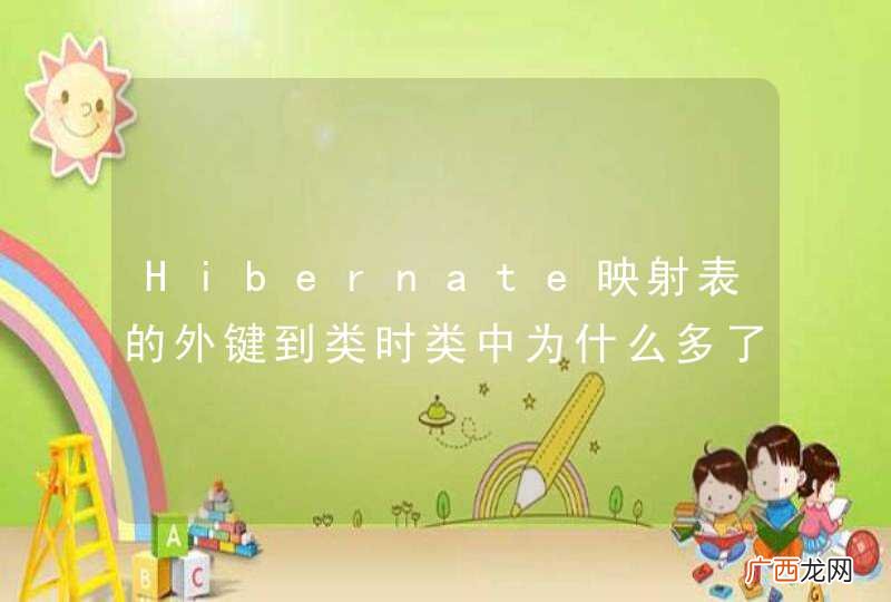Hibernate映射表的外键到类时类中为什么多了一个集合类型的成员变量