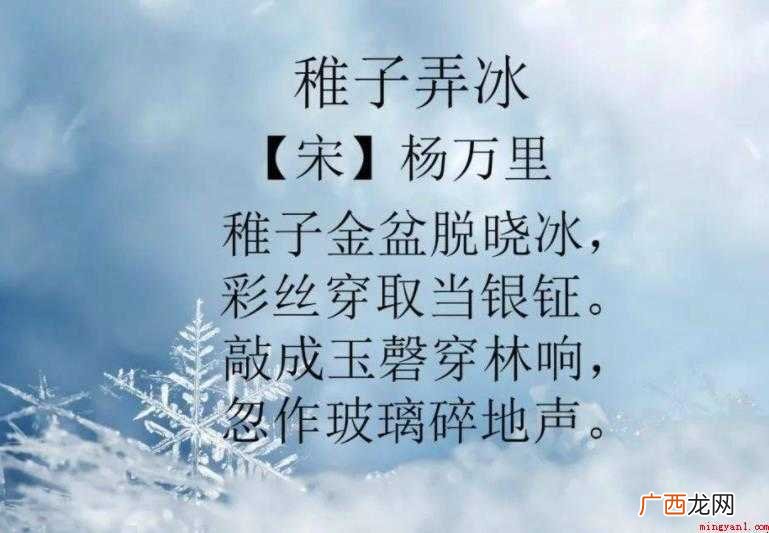 《稚子弄冰》诗意是什么
