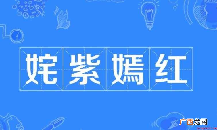 姹紫嫣红的近义词是什么